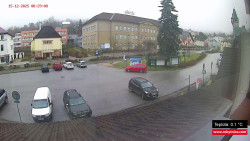 Střed obce Rokytnice nad Jizerou