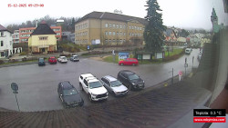 Střed obce Rokytnice nad Jizerou