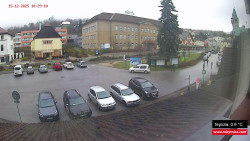 Střed obce Rokytnice nad Jizerou