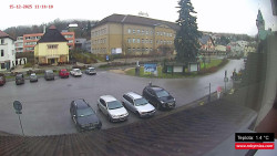 Střed obce Rokytnice nad Jizerou