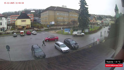 Střed obce Rokytnice nad Jizerou