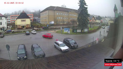 Střed obce Rokytnice nad Jizerou