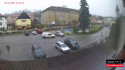 Střed obce Rokytnice nad Jizerou