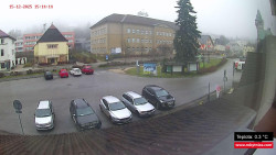 Střed obce Rokytnice nad Jizerou