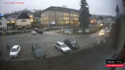 Střed obce Rokytnice nad Jizerou