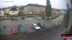 Střed obce Rokytnice nad Jizerou