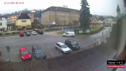 Střed obce Rokytnice nad Jizerou