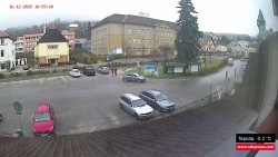 Střed obce Rokytnice nad Jizerou