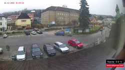 Střed obce Rokytnice nad Jizerou