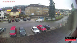 Střed obce Rokytnice nad Jizerou