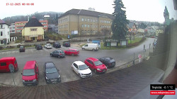 Střed obce Rokytnice nad Jizerou