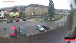 Střed obce Rokytnice nad Jizerou