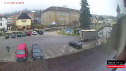 Střed obce Rokytnice nad Jizerou