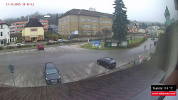 Střed obce Rokytnice nad Jizerou