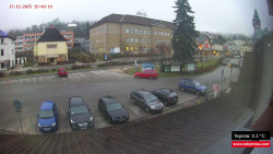 Střed obce Rokytnice nad Jizerou