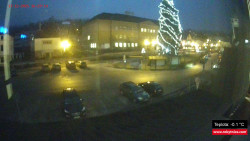 Střed obce Rokytnice nad Jizerou