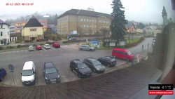 Střed obce Rokytnice nad Jizerou