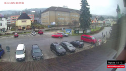 Střed obce Rokytnice nad Jizerou