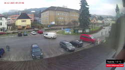 Střed obce Rokytnice nad Jizerou