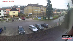 Střed obce Rokytnice nad Jizerou