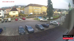 Střed obce Rokytnice nad Jizerou