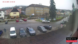 Střed obce Rokytnice nad Jizerou