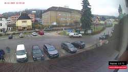 Střed obce Rokytnice nad Jizerou