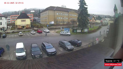 Střed obce Rokytnice nad Jizerou