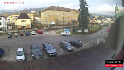 Střed obce Rokytnice nad Jizerou