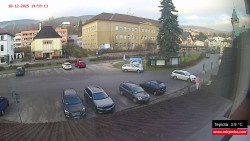 Střed obce Rokytnice nad Jizerou