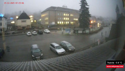 Střed obce Rokytnice nad Jizerou