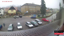 Střed obce Rokytnice nad Jizerou