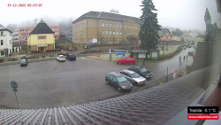 Střed obce Rokytnice nad Jizerou