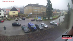 Střed obce Rokytnice nad Jizerou