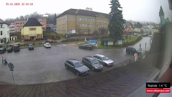 Střed obce Rokytnice nad Jizerou