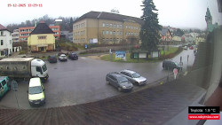 Střed obce Rokytnice nad Jizerou