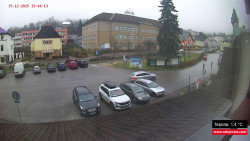 Střed obce Rokytnice nad Jizerou