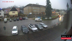 Střed obce Rokytnice nad Jizerou