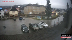 Střed obce Rokytnice nad Jizerou