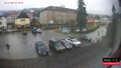 Střed obce Rokytnice nad Jizerou