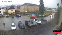 Střed obce Rokytnice nad Jizerou