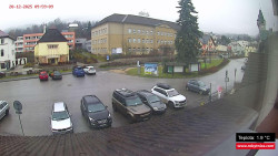 Střed obce Rokytnice nad Jizerou