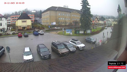 Střed obce Rokytnice nad Jizerou