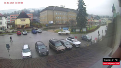 Střed obce Rokytnice nad Jizerou