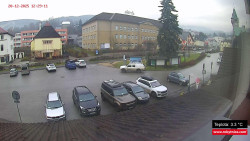 Střed obce Rokytnice nad Jizerou