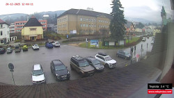 Střed obce Rokytnice nad Jizerou