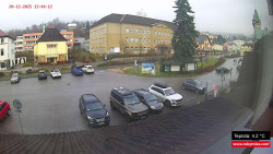 Střed obce Rokytnice nad Jizerou