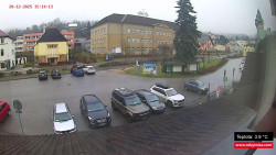 Střed obce Rokytnice nad Jizerou