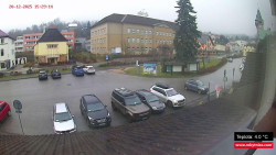 Střed obce Rokytnice nad Jizerou