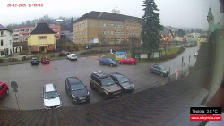 Střed obce Rokytnice nad Jizerou